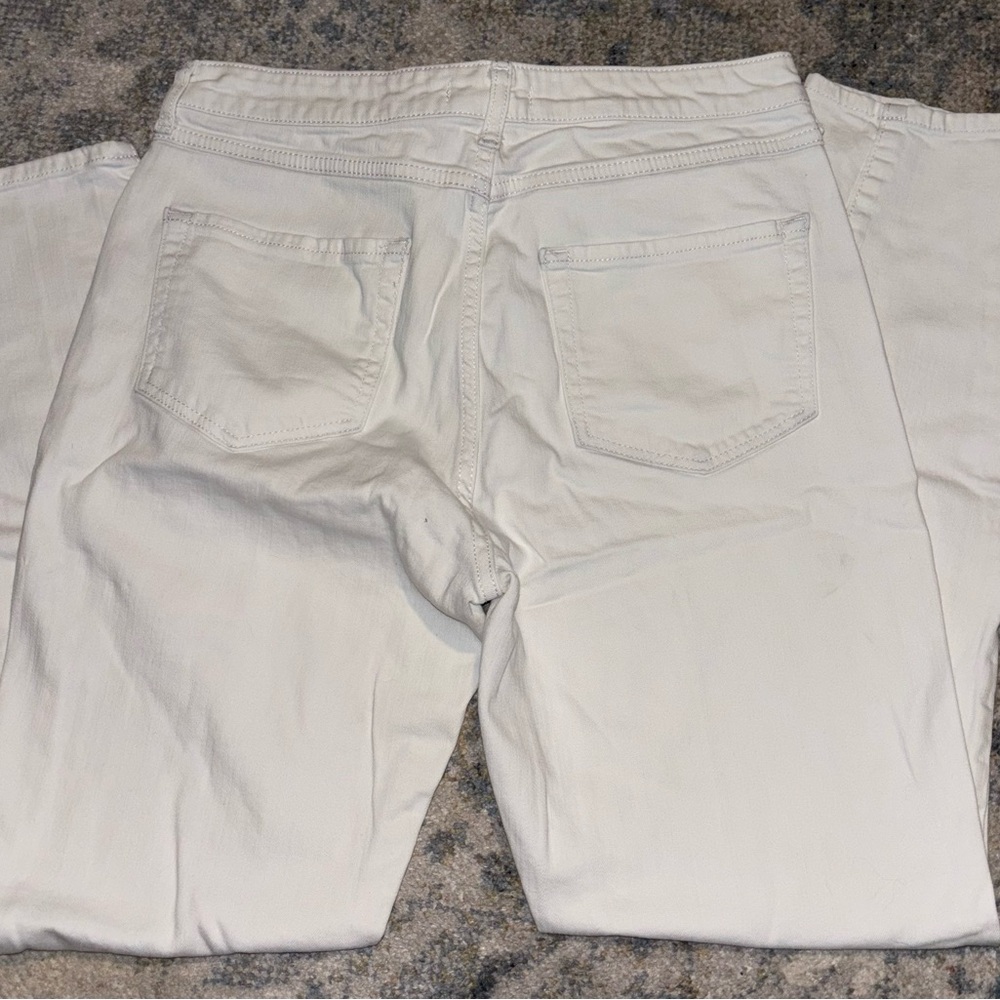 Forever 21 Women's Cream Straight Jeans